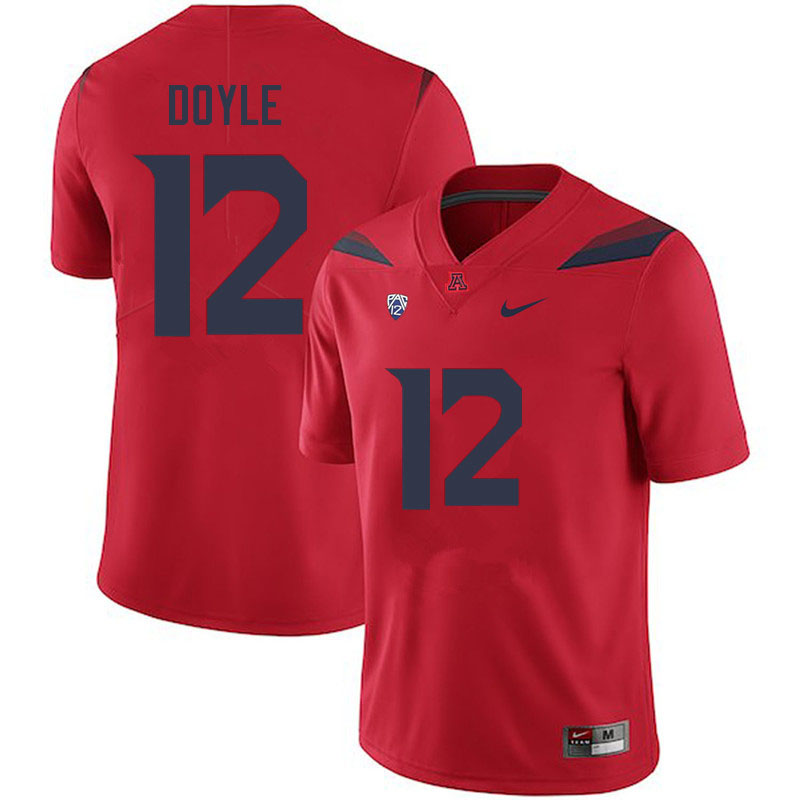 Men #12 Kevin Doyle Arizona Wildcats College Football Jerseys Sale-Red